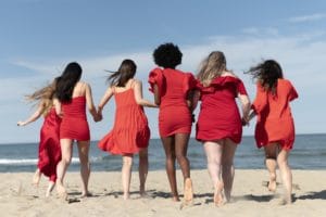 A női kör egy emelő tér